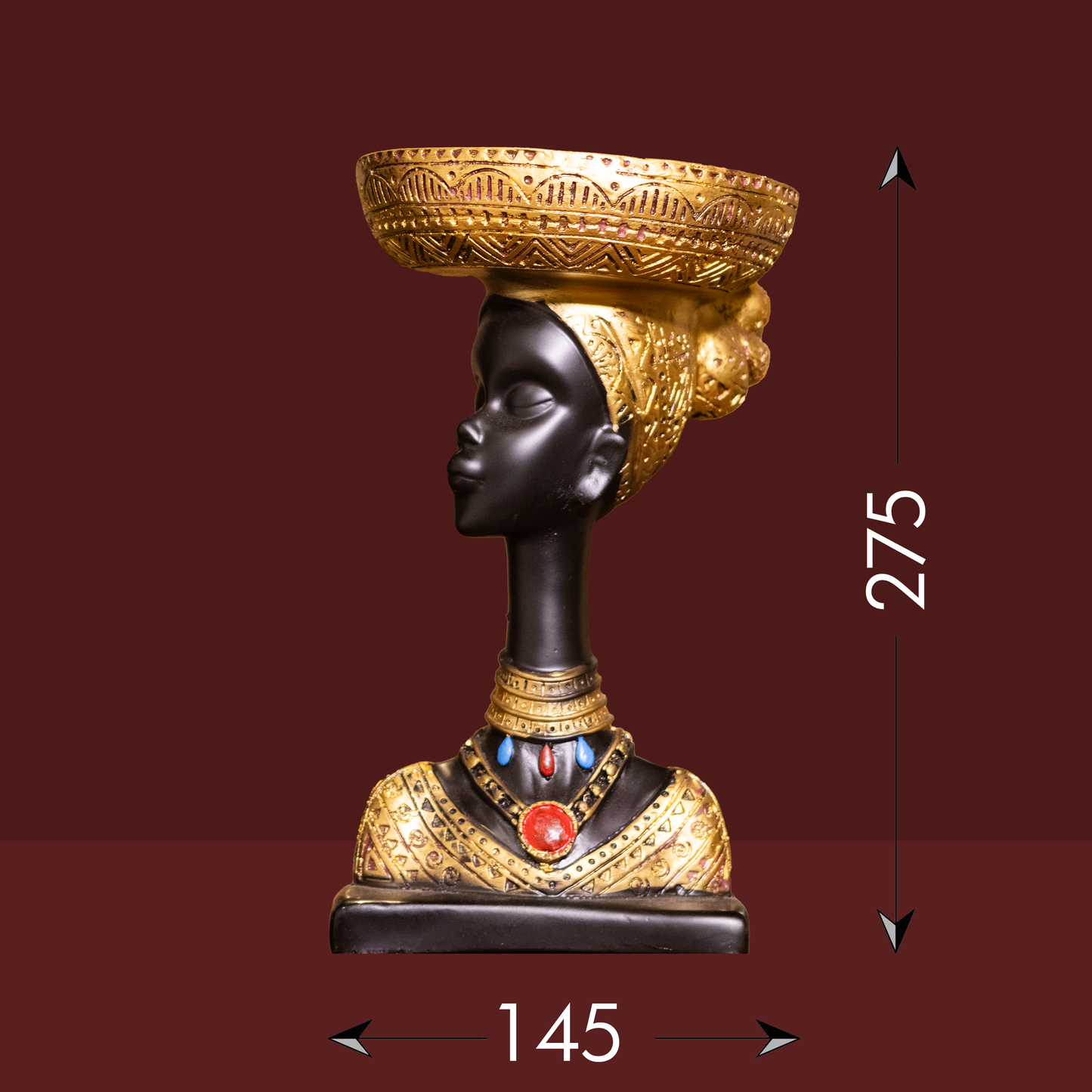 Regal African Lady Bust – Golden Heritage Edition