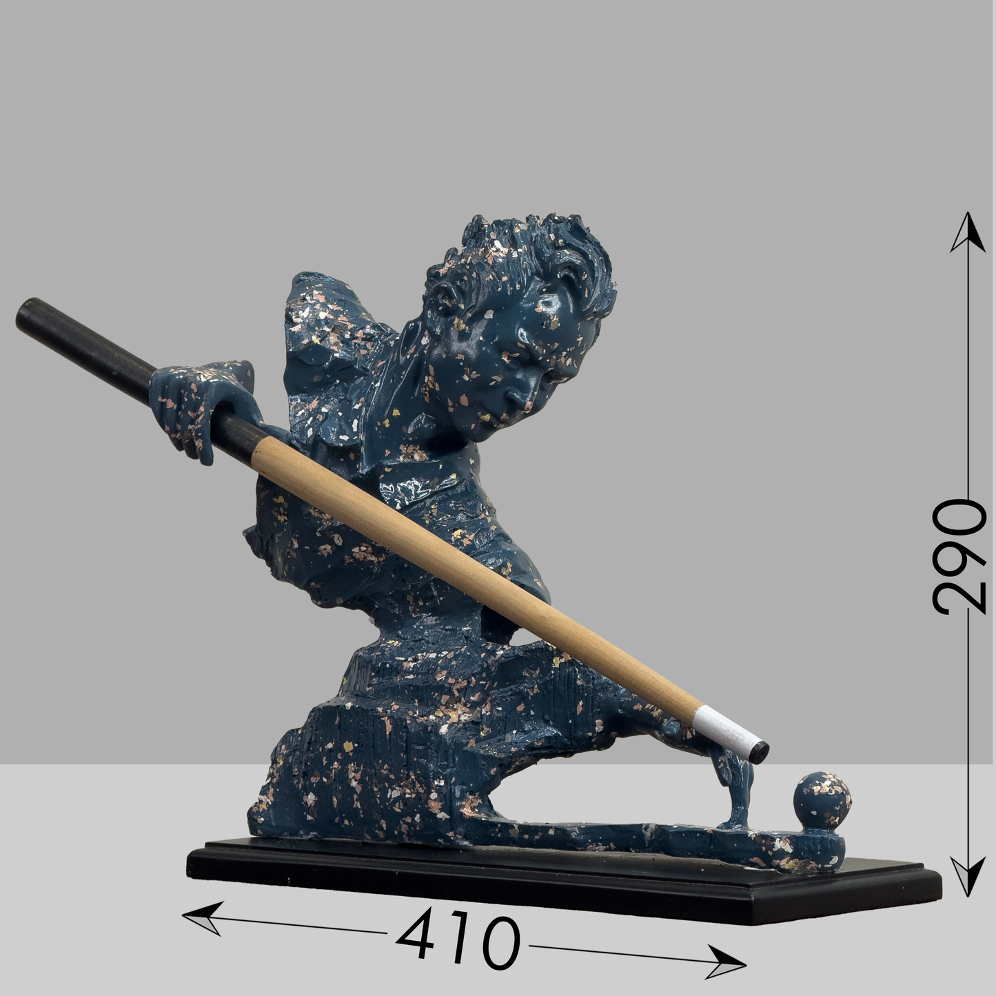 The Cue Master Sculpture – Art in Motion