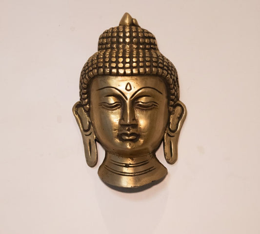 Buddha Head Wall Bust - Tranquil Gaze